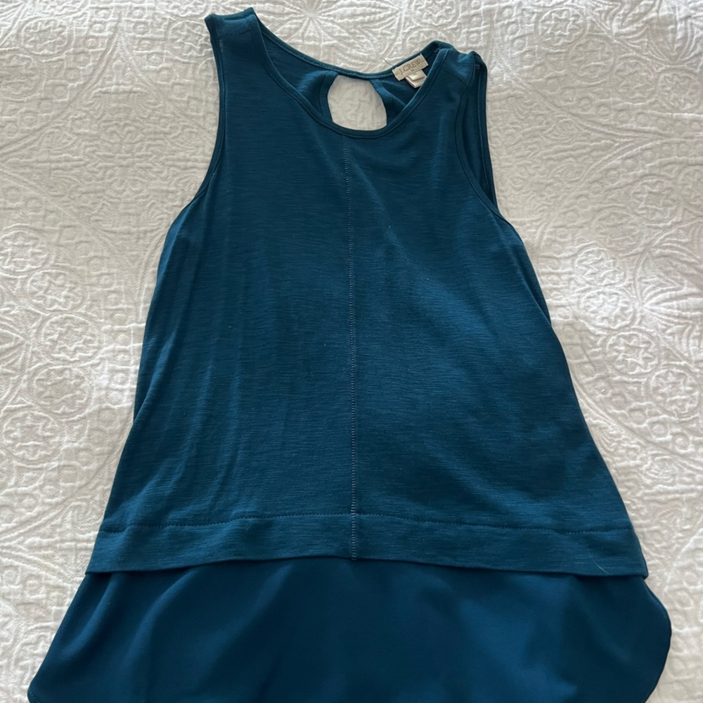 Jcrew Womens blue tank top. XS